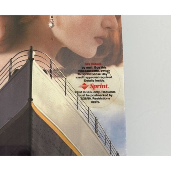 TITANIC VHS 1997 2 Tape Set Leonardo DiCaprio Kate Winslet NEW Factory Sealed - Picture 9 of 9